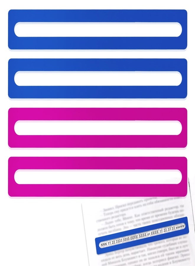 KCMOSGI 4 Pcs Mahjong Line Finder,Beginner Mahjong Line Reader,Mahjong Card Line Guide,Mahjong Accessories for Mahjong Beginners and Mahjong Lovers - Image 1